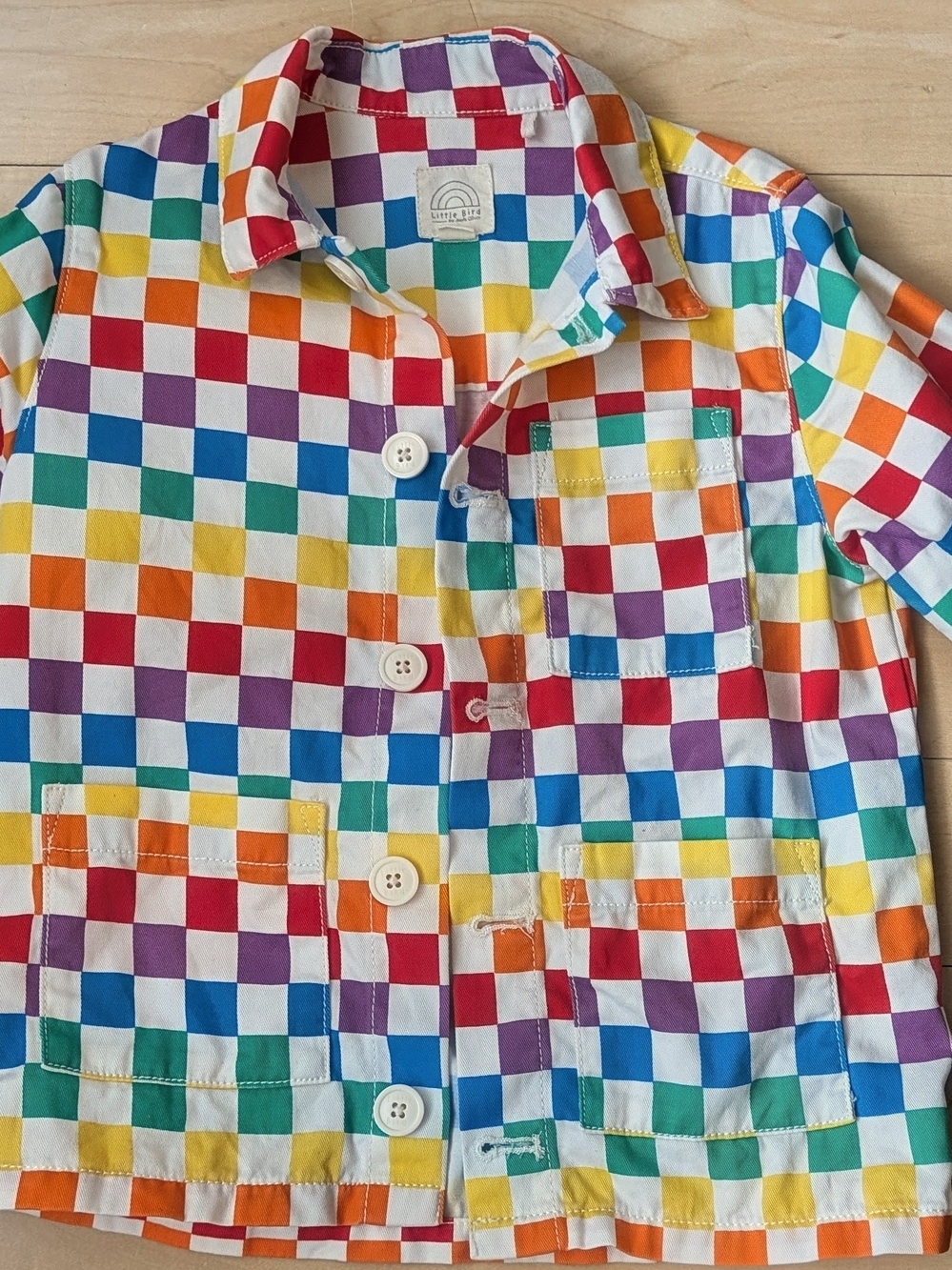 Little Bird Rainbow Spring/fall jacket Size 4/5